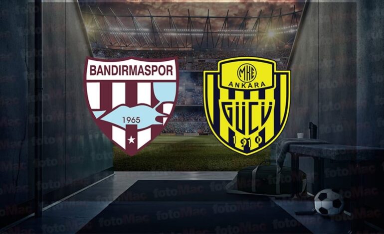 Bandırmaspor – Ankaragücü maçı ne zaman? Saat kaçta, hangi kanalda canlı yayınlanacak? | Trendyol 1. Lig