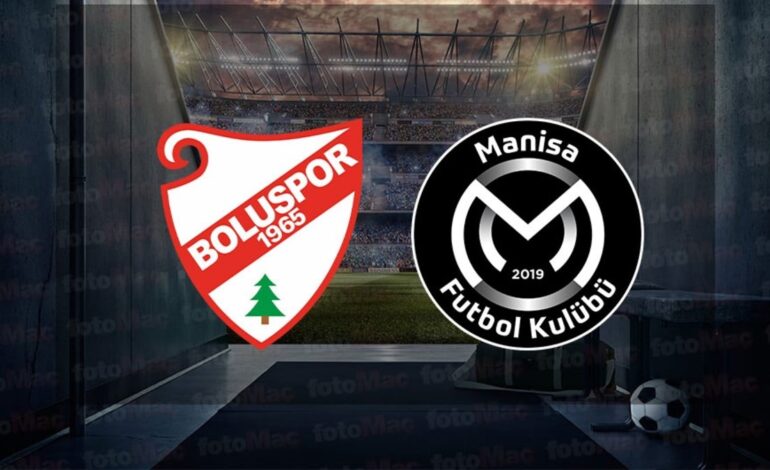 Boluspor – Manisa FK maçı ne zaman? Saat kaçta, hangi kanalda canlı yayınlanacak? | Trendyol 1. Lig