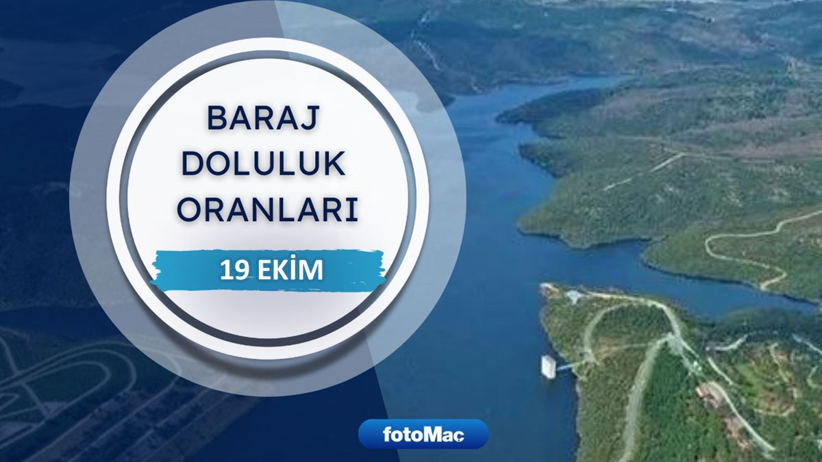 BARAJ DOLULUK ORANLARI – İstanbul baraj doluluk oranı İSKİ 19 Ekim rakamları