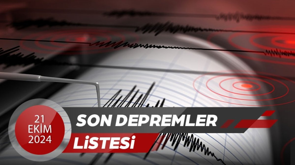 DEPREM SON DAKİKA | 21 Ekim deprem mi oldu, nerede, saat kaçta? AFAD, Kandilli son depremler