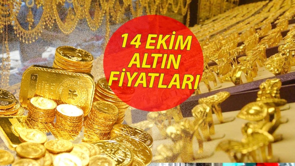 GRAM ALTIN FİYATI 14 Ekim💰 | Çeyrek, Yarım, Tam, Külçe, Cumhuriyet Altını ne kadar? 1 Dolar kaç TL?