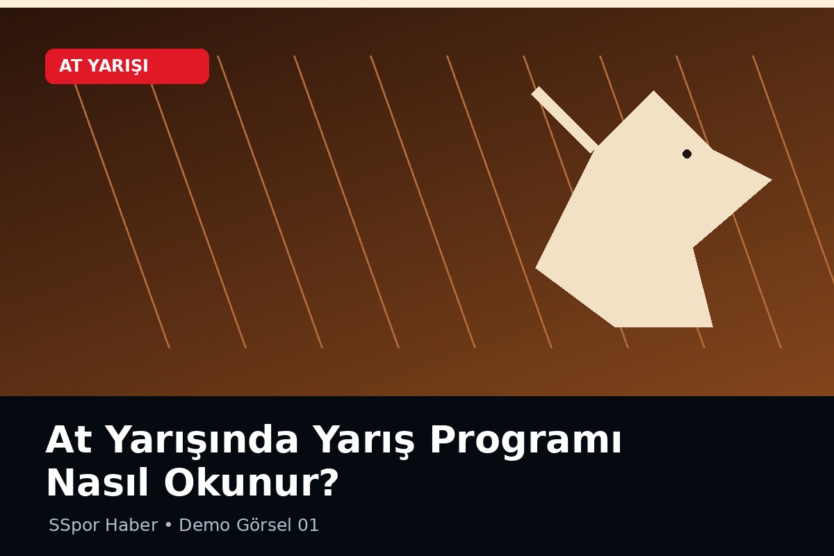 At Yarışında Yarış Programı Nasıl Okunur?